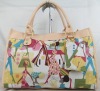 colorful printing good quality lady bag