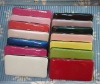 colorful pu leather travel purse wallet