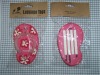 colorful pvc luggage tag with slipper shape