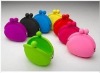 colorful silicone key coin purse wallet