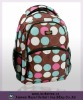 colorful spots latop backpack in 600d polyester