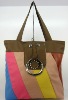 colorful stock PU lady bag under usd1.6