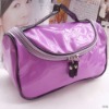 colorful striated durable and high quality cosmetic bag