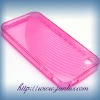 colorful trasparent TPU back case for Iphone 4g