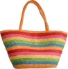 colorful wheat straw handbag,eco-friendly