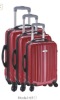 colorful wheeled trolley cases