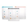 colorful zipper clear pvc coin purse