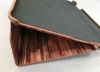 copy wooden design for ipad 2 leather case