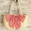 corn husk straw handbag