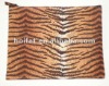 cosmetic bag with zebra printing
