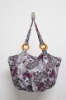 cotton fabric flower fashion handbag