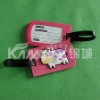 cow logo soft pvc luggage tag