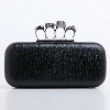 crazy hot punk skull head hard clutch evening bag