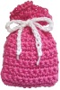 crochet drawstring bag