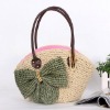 crochet fashion paper straw ladies handbag