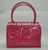 croco pvc handbag