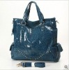 crocodile-embossed casual handbag fashion bag