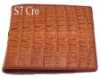 crocodile leather wallet for man