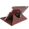 crocodile line PU leather stand case cover For Apple ipad 2