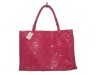 crocodile veins  shopping bag