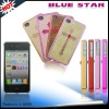 cross design lather case for iphone4g