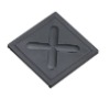 cross mark design plastic reinforced pad (J4001)