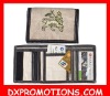 custom design canvas wallet / cash purse