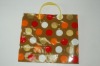 custom printed shopping bags/pvc hand bag/shopping bag/flower printed bag