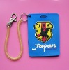 custom pvc luggage tag loop