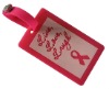 custom pvc luggage tags bright color