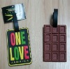 custom rubber luggage tag