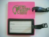 custom soft PVC luggage tag for promotion