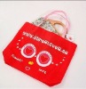 customized red nonwoven bag