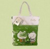 cute 100% cotton foldable shopping bag