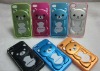 cute bear design chrome hard case for iphone 4s, high quality with many colors case for iphone