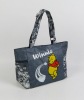 cute bear plain canvas shopping bag