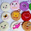 cute cartoon round coin bag purse zero wallet/Factory Directly! 100pcs/lot
