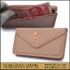 cute dog embroidery branded wallet