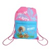 cute drawstring bag with front zipper pocket