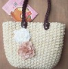 cute fashion straw tote handbag