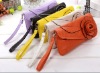 cute flower embossed PU handbag 2012