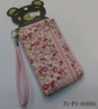 cute girls purse with flowers printing