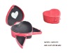 cute heartshaped pu cosmetic storage bag