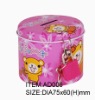 cute mini round and heart shape coin bank with lock