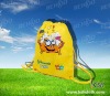 cute non woven drewstring shopping bag