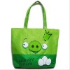 cute pig design polyester go green shopping bag