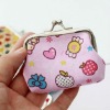 cute printed cotton fabric coin bag