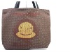 cute style dot brown canvas monkey shouler bag