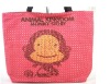 cute style dot red canvas monkey shouler bag