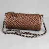 cylindrical leopard ladies handbags leather